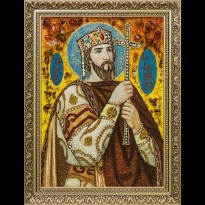 Икона из янтаря Святого Владимира