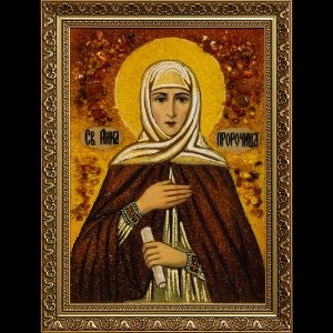 Икона из янтаря Святой Анны