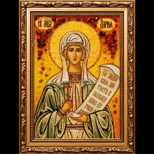 Икона из янтаря Святой Дарьи