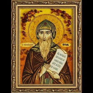 Икона из янтаря Св. Кирилла