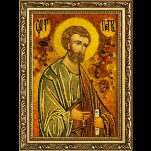 Икона из янтаря Святого Петра