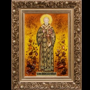 Икона из янтаря Святого Максима
