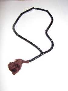 Христианские чётки из цельного калиброванного янтаря на 53 бусины