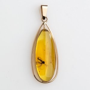 Кулоны из янтаря с насекомыми