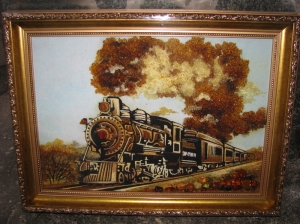 Картина паровоз