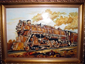 Картина паровоз
