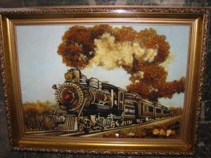 Картина паровоз