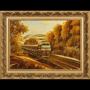 Картина поезд