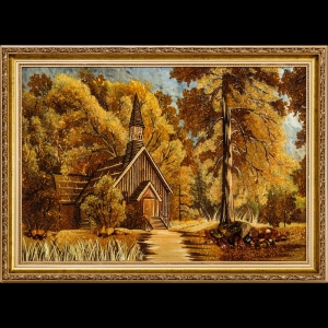 Картина Домик в лесу