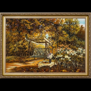 Качеля в саду