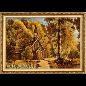 Картина Домик в лесу