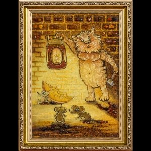 Картина кошки - мышки