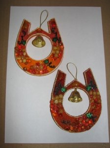 Подкова в янтаре на счастье