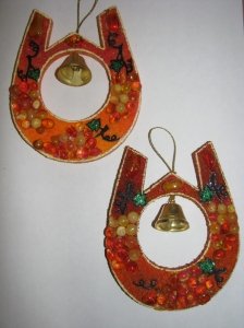 Подкова в янтаре на счастье