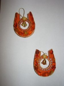 Подкова в янтаре на счастье