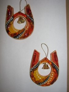 Подкова в янтаре на счастье