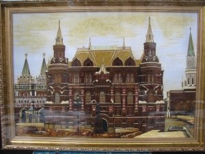 Картина вид Москвы. Государственный исторический музей. 40x60 cm.