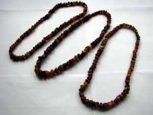 Неполированные бусы