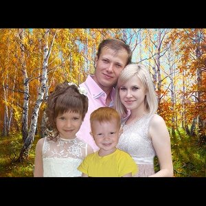 Макет для изготовления портрета из янтаря